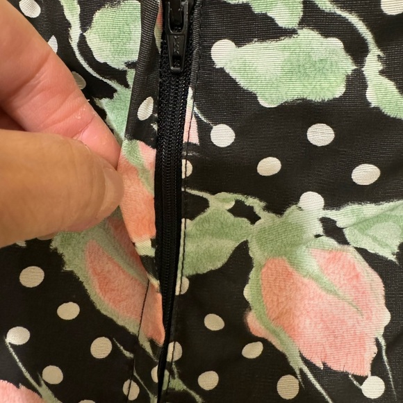 Vintage 80’s Gunne Sax Jessica McClintock Strapless Rosebud Print Dress Size 7/8 - Picture 11 of 16